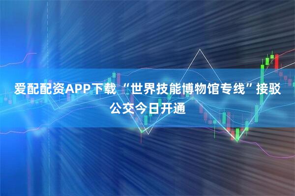 爱配配资APP下载 “世界技能博物馆专线”接驳公交今日开通